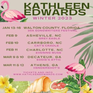 Kathleen Edwards Instagram - 🌴🦩So excited to be coming back to Florida, North Carolina and Georgia this winter! Shows go on sale Friday at 10am! Tickets and info at www.kathleenedwards.com🌴🦩