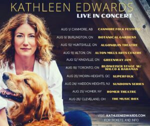 Kathleen Edwards Instagram - 🌴 June, July and August 🌴 ****canmore date revised to July 31st****