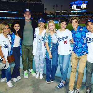 Kathleen Rose Perkins Instagram - @peytonelizabethlee threw the first pitch at the @dodgers game last night. If this acting thing doesn’t work out, she could always join Major League Baseball. The girl’s got an arm. Stream @doogiekamealohamd second episode starting today!!