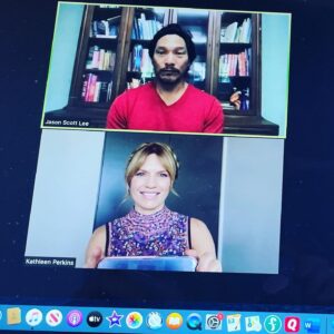 Kathleen Rose Perkins Instagram - Zoom press junkets are no joke. @disneyplus @doogie.kamealoha.md Doogie Kamealoha MD streams on Disney Plus starting September 8th. Please tune in. Hair and makeup by @katehollinsheadmakeup dresses by @manoush_officiel
