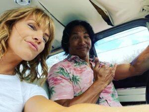 Kathleen Rose Perkins Instagram - Episode 3 of @doogiekamealohamd comes out tomorrow. Please tune in. It’s a hula delight!!! You’ll be driven to distraction!!! (Basically it’s about hula and cars) Mahalo!!!!! (Some pics I took while waiting to shoot)