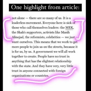 Kathreen Khavari Instagram - In their own words. From Iranians on the ground risking their lives every day. I’m posting these highlights because they’re important. 

Check out the link whole NY mag article in my stories. https://nymag.com/intelligencer/2022/10/iranian-protesters-in-their-own-words.html #mahsaamini #jhinaamini #مهسا_امینی