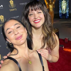Kathryn Burns Instagram - What a joy to celebrate under the stars with friends who are also stars! ⭐️🍾 #emmys #choreographers #music #latergram