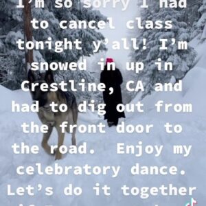 Kathryn Burns Instagram - In case y’all didn’t hear, class tonight is canceled. We will reschedule soon I promise. And maybe I’ll add more?  #katburnschoreo #crazyexgirlfriend #antidepressantsaresonotabigdeal #beingstuckinablizzardisabigdeal