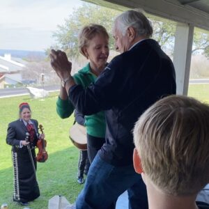 Kathryn Burns Instagram - 50 years ago my folks pledged to love each other for a lifetime.  Quickly the 2 became 6 which soon became 14 and then I lose count because their love (in the non multiplying way) has touched (in a platonic way, duh) so many! They have taught me how to love unconditionally, how to show up for people without asking for anything in return, and how to be kind, even in trying times.  To know them is to love them so please give them all y’alls IG love on this special day! ❤️Happy 50th Momma Rabbit & Dudah❤️. I love y’all to the furthest spot in space and back...cause the moon’s too close, you get it. (Pay close attention to the last video in this series.  We surprised them with a mariachi band and in this romantic clip you hear my Uncle Walter telling 11 year old William about a happy little place called Guantanamo Bay.)