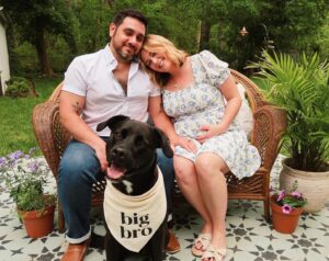 Katie Carpenter Instagram - Kevin wanted another dog and I said, “what about a baby?” 🤰

Brewing up a new member of our crew, due Halloween 2023. 🎃

Our journey to get here was challenging, but that just means that we’re in love with this miracle even more. 🥹💕