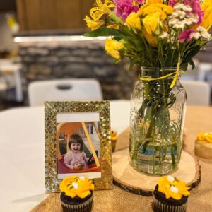 Katie Carpenter Instagram - The grandparents   the grandchildren (and me, lol!!) 🥰

I love that first photo. Spending time surrounded by my giggling, playing and screaming nieces and nephews made me so excited for what’s to come. 

My mother-in-law and sisters-in-law did an amazing job planning our “Parents to Bee” shower up in Olean, NY. 🐝 Loved the personal touch of the childhood photos of Kevin and I! It was also a family reunion so we got to see a ton of family and Kevin’s parents’ friends (who are basically family!)

We parked the RV on Kevin’s grandpa’s lot overlooking the tiny city, which is one of the best views you can get. 

One of my favorite memories was when we told my 3 year-old nephew, Bear, that I was going to have a baby. He said “I don’t know where your baby is.” I said, “it’s right here, in my tummy. See how round it is?” And he said, “no you’re just full.” Kids!!! 😆

We’re feeling very blessed to be showered by both of our families as we prep for our journey into parenthood. 🤗

#babyshowerinspo #babyshowerlook #pinkblushmaternity #babyshower #babyshowerdecor #babybump #parentstobee #olean #coedshower