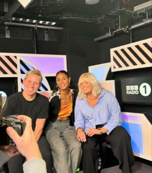 Katie Thistleton Instagram - Introducing your new Radio 1 drive time show - Going Home with Vick, Katie and Jamie! 
I’m still in shock at this news tbh, co-hosting Radio 1 drive is beyond my wildest dreams, I feel like I’m living in a simulation. Presenting alongside Vick is one of my favourite things in the world, she is the best co-host, most incredible person and broadcaster and one of my best friends, and I’m such a big fan of the lovely hilarious Jamie who is just a DREAM, he’s had me in stitches every time I’ve heard him on the radio, plus we can share so many blonde hair maintenance tips. 
I’ve loved filling in on this show over the past couple of years with Vick and Jordan and have learnt so much from both of them. 
The listeners are always so up for it and I already know the 3 of us are gonna have such a nice time and it’s going to be fun chaos, so please come and join us for the ride and I promise we’ll do our best to give everyone a great listen. ARGHHGGGGGGGG SO HAPPY I MIGHT BURST. 
Ps. This also means I’m moving to ‘LUNDUN!!?!’ so tips welcome, I’m just a silly northerner who knows nothing about life in the big smoke.