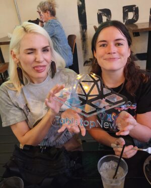 Katie Wilson Instagram - A HUGE thank you to everyone who came out to celebrate #TabletopNews last night! 🎉 🥹 The first episode is up now (link in bio), now back to work on Ep 2!