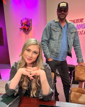 Katie Wilson Instagram - Catch me on #FasterPurpleWormKILLKILL on the new D&D Adventures channel on @amazonfreevee or @plex.tv ✨

I had such a blast with this insanely talented cast. I’m so proud of the folks at @beadleandgrimms for putting together such an innovative show & @hatlesswizard for producing it! Congrats on the launch & go watch jt friends!! 🎉🎲