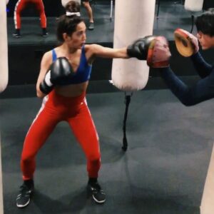 Katrina Rosita Instagram - zero fun with @_blessedbyg really putting me   my top knot through it 💥🥊 ⠀
⠀
hype woman/videographer/workout buddy extraordinaire: @nadia_gonzalez ⠀
⠀
