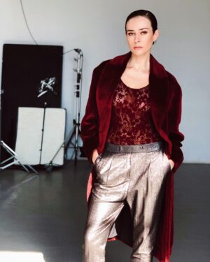 Katya Peneva Instagram - Burgundy love 💯 #fashion #photography #loveit