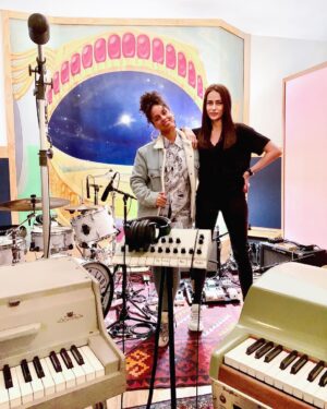 Katya Peneva Instagram - Girls will be girls @aliciakeys 💕 Playing around in the studio is so much fun. Miss you mama and miss NYC so much 💋 #girlfriends #fun #loveit