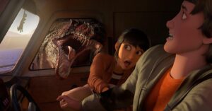 Kausar Mohammed Instagram - #JURASSICWORLD #CHAOSTHEORY is NOW PLAYING and if you've been along for the ride since #CAMPCRETACEOUS , know that it only gets better and better 🦖 thanks to this amazing team of creators, writers, animators, casting directors, cast members, and our fearless voice director. It will not disappoint! Voicing Yaz for the past couple years has been a freakin honor and I can't wait for yall to get to know the grown her 🥰 Enjoy! Watch! Change ur Netflix icon to be a Jurassic character bc you can do that now! Watch TODAY! On @netflix 

🙏🏽 @dreamworks @amblin @cesdvoiceover