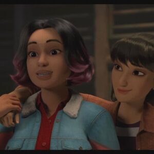 Kausar Mohammed Instagram - #JURASSICWORLD #CHAOSTHEORY is NOW PLAYING and if you've been along for the ride since #CAMPCRETACEOUS , know that it only gets better and better 🦖 thanks to this amazing team of creators, writers, animators, casting directors, cast members, and our fearless voice director. It will not disappoint! Voicing Yaz for the past couple years has been a freakin honor and I can't wait for yall to get to know the grown her 🥰 Enjoy! Watch! Change ur Netflix icon to be a Jurassic character bc you can do that now! Watch TODAY! On @netflix 

🙏🏽 @dreamworks @amblin @cesdvoiceover