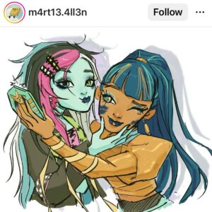 Kausar Mohammed Instagram - 👹😈👻 @monsterhigh is in seasssssoooooonnn babbyyy. Grateful to be a part of bringing #cleodenile to life, she is my royale alter ego. And for the whole @monsterhigh cast, crew, and creator (@sheafontana) who are truly just so damn fabulous. Season 2 is on @paramountplus @nickelodeon now . 
Also my various appreciations for:
* 🖤 Again, the amazing cast -- we are vast, diverse and beautiful 
* 💙 @krystinaalabado for playing sister Nefra
* 💚 @sheafontana for permission to play not just Cleo but other characters I love so much (Raine!). It means to much to be able to voice our queer and non-cis characters 
* ❤️ For the uno cards - my fave family game - @uno @mattelcreations #UNO
* 💛 My lovely team at @cesdvoiceover @catheylizzio and everyone behind the scenes at @nickelodeon on the show (including @morgannfj !)
* 💜 The beautiful Cleo Art the community has been creating! Huge shout out to the amazing ARTWORK y'all create

#cleodenile #monsterhigh
