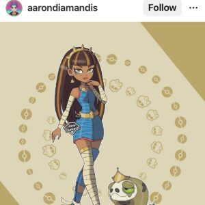 Kausar Mohammed Instagram - 👹😈👻 @monsterhigh is in seasssssoooooonnn babbyyy. Grateful to be a part of bringing #cleodenile to life, she is my royale alter ego. And for the whole @monsterhigh cast, crew, and creator (@sheafontana) who are truly just so damn fabulous. Season 2 is on @paramountplus @nickelodeon now . 
Also my various appreciations for:
* 🖤 Again, the amazing cast -- we are vast, diverse and beautiful 
* 💙 @krystinaalabado for playing sister Nefra
* 💚 @sheafontana for permission to play not just Cleo but other characters I love so much (Raine!). It means to much to be able to voice our queer and non-cis characters 
* ❤️ For the uno cards - my fave family game - @uno @mattelcreations #UNO
* 💛 My lovely team at @cesdvoiceover @catheylizzio and everyone behind the scenes at @nickelodeon on the show (including @morgannfj !)
* 💜 The beautiful Cleo Art the community has been creating! Huge shout out to the amazing ARTWORK y'all create

#cleodenile #monsterhigh