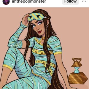 Kausar Mohammed Instagram - 👹😈👻 @monsterhigh is in seasssssoooooonnn babbyyy. Grateful to be a part of bringing #cleodenile to life, she is my royale alter ego. And for the whole @monsterhigh cast, crew, and creator (@sheafontana) who are truly just so damn fabulous. Season 2 is on @paramountplus @nickelodeon now . 
Also my various appreciations for:
* 🖤 Again, the amazing cast -- we are vast, diverse and beautiful 
* 💙 @krystinaalabado for playing sister Nefra
* 💚 @sheafontana for permission to play not just Cleo but other characters I love so much (Raine!). It means to much to be able to voice our queer and non-cis characters 
* ❤️ For the uno cards - my fave family game - @uno @mattelcreations #UNO
* 💛 My lovely team at @cesdvoiceover @catheylizzio and everyone behind the scenes at @nickelodeon on the show (including @morgannfj !)
* 💜 The beautiful Cleo Art the community has been creating! Huge shout out to the amazing ARTWORK y'all create

#cleodenile #monsterhigh