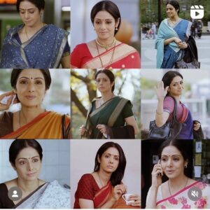 Kausar Munir Instagram - 10 Years of this amazing movie and life experience! And now we can have a piece of this beauty to behold.  Our Iconic #Sridevi’s amazing #englishvinglish sari collection goes on live Auction tonight!  Buy a #sarivari and help fund the education dream of a young woman. All proceeds go to @mudita_ngo -An Alliance for Giving. 
Fastest fingers first! 💃🏻👍🏽💗. #Sridevi #gaurishinde #Balki @hopeprodn @boney.kapoor @janhvikapoor @khushi05k @_adilhussain @mehdi_nebbou_official @rajeevravindranathan @sumeetvyas @priyawajanand @swanandkirkire @itsamittrivedi #hemantisarkar