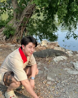 Kay Lertsittichai Instagram - ไม่เจอกันนานนะไมเคิล🤣🦎
