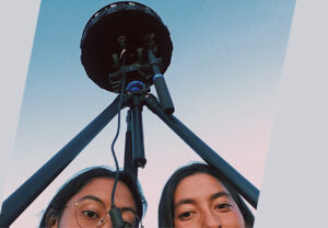 Kayla Briët Instagram - majestic tsé bii' nidzisgaii at dusk. 10.29.17 <   @cargarphoto and me hiding underneath in lil' frybread's blindspot. 👁 lil fry is our camera rig's name and is our new 16-eyed friend >  #googleJump #vr #waysofknowing @bombshelltoe @___lvly___ @drzzl