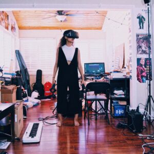 Kayla Briët Instagram - void OnTriggerEnter() { 
Instantiate(PrefabKay, Spawnpoint.position, Spawnpoint.rotation); } //hello! this past month i've been quietly working on my first room-scale virtual reality project which will be demoing at @smithsonianapa #aekai — can't wait to tell you more sooooon!