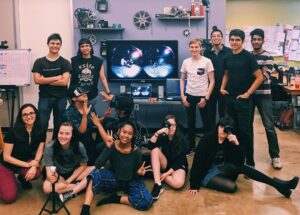 Kayla Briët Instagram - 🎮🌟 san antoniooo 🕹 we got to be a lil breakfast club and geek out about vr together and it was a very cool and fun time. i learned so much from you and the stories you want to create and see in the medium — keep in touch and next time let’s make more things !
.
many thank you’s to the humans of @saysi_sa for inviting me as a visiting artist this week, who i met thanks to @project1324   @sundanceorg. say sí is a free year-round after school arts program in san antonio. they have dedicated teaching artists for game dev   visual art   film/animation   more in a little labyrinth of studio workspaces and galleries.. i am very happy places like these exist. if you’re local to SA be sure to check out their exhibition “Stories Seldom Told” on may 4 and catch them at pax south con in the future :>
.
a lil bit of what we were up to: <day 1> artist talk   experiencing room-scale n building a little world together in the vive // <day 2> showing some work in process   an improv live-action 360 shoot/stitch/edit sesh
.
✌️