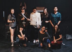 Kayla Briët Instagram - 🎮🌟 san antoniooo 🕹 we got to be a lil breakfast club and geek out about vr together and it was a very cool and fun time. i learned so much from you and the stories you want to create and see in the medium — keep in touch and next time let’s make more things !
.
many thank you’s to the humans of @saysi_sa for inviting me as a visiting artist this week, who i met thanks to @project1324   @sundanceorg. say sí is a free year-round after school arts program in san antonio. they have dedicated teaching artists for game dev   visual art   film/animation   more in a little labyrinth of studio workspaces and galleries.. i am very happy places like these exist. if you’re local to SA be sure to check out their exhibition “Stories Seldom Told” on may 4 and catch them at pax south con in the future :>
.
a lil bit of what we were up to: <day 1> artist talk   experiencing room-scale n building a little world together in the vive // <day 2> showing some work in process   an improv live-action 360 shoot/stitch/edit sesh
.
✌️
