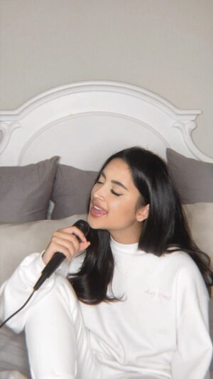 Kayla Heller Instagram - I’ve always shown myself love with singing. It’s always been my escape when life starts to move too fast..

Sometimes I struggle with letting myself let go of what I can’t control, and need reminders to do so especially in a day and age so heavily influenced with a productivity-first mindset. I forget that rest is not something that needs to be earned. 

@okaytorest shares such a special message to us all: that no one should ever feel guilty for needing to rest their mind/body/soul.. Something I hold dear and support wholeheartedly.. 

Remember to slow down and be gentle with yourself, we are all still growing !

Thank you @hacklur for gifting me this hoodie ♡ 

Letting you all know that her second capsule is dropping in March - please do yourself or a loved one a favour and grab one before they’re all sold out again !