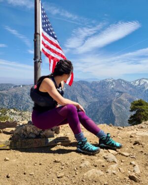 Kayli Tran Instagram - Back at it again 🤪 

Testing out some new shoes like y’all said. The mountain still beat the 💩 out of me but I at least made it in less time. 🥲