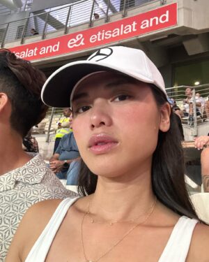 Kayli Tran Instagram - F1 with my Dubai sugar zaddy 😌 let’s see if we can get him to buy me a Mercedes next. lol

#f1 #formula1 #dubai #abudhabi #yasmarina #yasisland #f1abudhabi #uae #mercedes