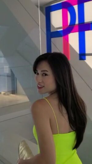 Kayli Tran Instagram - Maika is out in theaters! A heartwarming movie, great for the family to watch! 💚💚

#maikamovie #greendress #neongreen #neondress #kaylitran