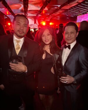 Kayli Tran Instagram - Telling everybody this is the real @steveyeun and @aliwong 😝 We will accept all the awards and compliments on behalf of the Netflix show BEEF 🏆🏆

A few of us from the cast of HBO The Sympathizer got to celebrate last night at the Golden Globes after party and kicking off 2024 with a bang! So proud of all we’ve accomplished so far as Asian Americans in entertainment. Can’t wait to share with the world what else we have in store for y’all! ☺️💪

#goldenglobes #thesympathizer #hbo #netflix #a24 #beefnetflix