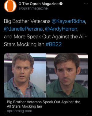 Kaysar Ridha Instagram - Oprah mag picking up the story. Thank you @oprahmagazine #BB22