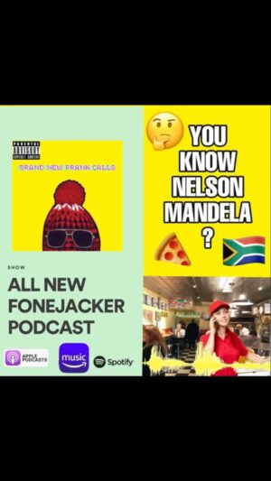 Kayvan Novak Instagram - You know Nelson Mandela? 🍕#pizzadelivery #fonejacker #fonejackerpodcast #prank #pranks ##prankcall #comedy #spotify #amazonmusic #applepodcasts