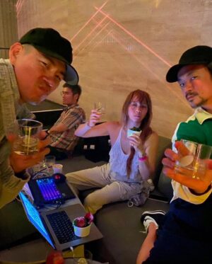 Kazu Makino Instagram - i wish you were there. the bass in your belly my voice ethereal 😂visual giving you acid trip…it felt like the birth of a new band with @nosajthing & @daitomanabe thank you @isabelmarant for making it happen. and the  yellow shop is so inspiring. it will be the new meet me you know where spot in aoyama.