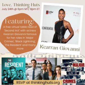 Kearran Giovanni Instagram - Check out our free reading of @secondactmovie with this incredibly fun cast benefiting @thinkinghuts . This groups works to bring access to global education schooling to Madagascar with their 3D SCHOOL!!