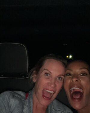 Kearran Giovanni Instagram - My heart came back in town for one glorious night of us being our insane selves. I love you so much @mallorywoodlee Of course I will be your honorary triplet sister. Duh. #sisters #bffs #findyourtribe #sorryaboutyouruberrating @jwoodlee 😬 😂