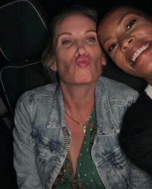 Kearran Giovanni Instagram - My heart came back in town for one glorious night of us being our insane selves. I love you so much @mallorywoodlee Of course I will be your honorary triplet sister. Duh. #sisters #bffs #findyourtribe #sorryaboutyouruberrating @jwoodlee 😬 😂