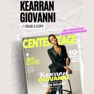 Kearran Giovanni Instagram - WOW!! Was not expecting this much cover love. Thank you for having me @magazinecenterstage !!! Nerd alert: I will be going to every newsstand in LA to pinch myself, k. Thanks. BYE!  @magazinecenterstage @centerstagemagazinesingapore @princeiancarlo @innov8digitalmedia @viewpointmediainternational @sybilhann