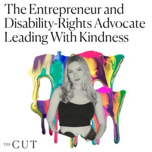 Keely Cat Wells Instagram - Sharing our disability stories can be hard, but by opening up about our own experiences, we break down walls and show others that they’re not alone.

“Kindness is fundamental to everything we do. It doesn’t matter how cutthroat that space is; if you lead with kindness and bring kindness into that space, it’ll keep you remembering why you’re doing it and who you are.”

Thank you so much Brittney Oliver @bsoliver for this piece in @thecut 🤍 

  Sarah (Solomon) Mason & Cassie Conners from @publifyrelations 

📸 @acgphotos 

Link in bio

@_making_space__ 
@_making_space_media 

#MakingSpace #DisabilityRights 

Image Description: a white tile with black text and an artistic collage of Keely, a white woman with blonde hair wearing a black tank top. The headline from The Cut reads, “The Entrepreneur and Disability-Rights Advocate Leading with Kindness.”