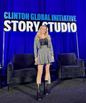 Keely Cat Wells Instagram - What an absolute honour to have shared space with so many incredible activists, advocates, diplomats, politicians, CEOs, grassroots organisers, presidents, philanthropists and leaders, all of whom I greatly admire. 

being a Storyteller in Residence at the Clinton Gobal Initiative was a very special experience, 

As I told my story on stage today I only scratched the surface talking about the challenges I faced (and still face) going through years misdiagnosis, medical malpractice and trauma, and the challenges living with hidden, chronic disabilities,

Challenges that many can relate to, and many of us don’t speak about. There is a unique aspect to living with conditions so underresearched, disrespected and unknown that adds an extra layer to the complexity for both ourselves and the people around us,

We have to keep sharing our stories, listening to the stories of others and ensure that we change the narrative.

Disability rights are human rights. 

@_making_space__ 

@_making_space_media 

#CGI #RepresentationMatters #MakingSpace #Spoonie 

Image description, Keely is standing on stage in front of a large sign that says Clinton global initiative story studio. Slide two, there is a flyer that has a list of names of the storytellers in residence 2023 for the Clinton global initiative story studio. Slide three, Sophie and Keely pose for a selfie in front of the story studio sign. Slide four, there is a group of people who are involved with Born This Way Foundation in front of a step on repeat. Slide five Cara, Emma and Keely pose for a photo.