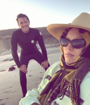 Keenan Kampa Instagram - the most patient wife on the beach