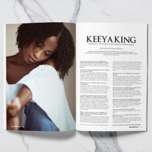 Keeya King Instagram - Thank you Twenty4Seven Magazine for including me as your cover story. 
Written by @bonhomiellc @twenty4sevenmagazine •
✊🏿Natural Hair On The Cover✊🏿