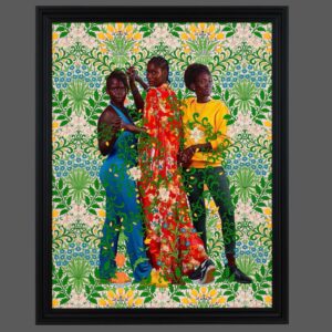 Kehinde Wiley Instagram - The Three Graces (Coumba, Mariama, Rokhaya) 2023 Oil on canvas 96 x 72 inches