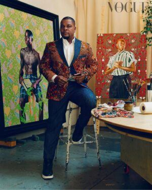 Kehinde Wiley Instagram - @britishvogue on newsstands now 💥 🧥by @adeleke.sijuwade