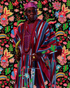 Kehinde Wiley Instagram - A Maze of Power, featuring a series of portraits of African heads of state that I began working on in 2012. I designed these portraits to reflect the distinctive cultural elements of each State, thus highlighting the immense diversity of the African continent, and reveal the identity of each individual through the double prism of the artist and the model. 

The compositions allude to military portraiture of Britain and France during the periods in which African colonization was rampant. The history of power in Western Europe and the history of painting are so closely tied. Using this vocabulary of power, a conversation opened up around the history of portraiture in Western Europe and then turned more specifically to each head of State and how they want to be represented. I wanted to place Blackness and Africa at the intersection of this question about the interrogation of power in picture making.

These paintings lay bare the contours of the ego, the diversity of possibilities in terms of taste and discernment, as well as the different communication strategies related to the construction of an image, both personal and public. 

A MAZE OF POWER
@quaibranly Museum, Paris
On view through January 14, 2024