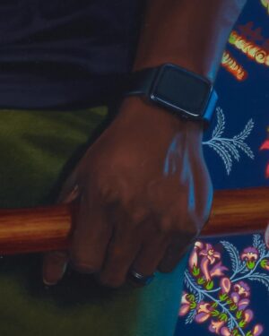 Kehinde Wiley Instagram - Portrait of  Uyoobong Anthony Sunday, oil on linen 72”x96” 2024 @kehindewiley #kehindewiley