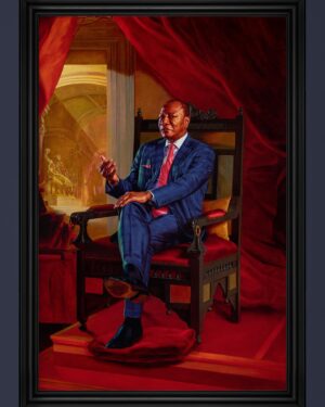 Kehinde Wiley Instagram - A Maze of Power, featuring a series of portraits of African heads of state that I began working on in 2012. I designed these portraits to reflect the distinctive cultural elements of each State, thus highlighting the immense diversity of the African continent, and reveal the identity of each individual through the double prism of the artist and the model. 

The compositions allude to military portraiture of Britain and France during the periods in which African colonization was rampant. The history of power in Western Europe and the history of painting are so closely tied. Using this vocabulary of power, a conversation opened up around the history of portraiture in Western Europe and then turned more specifically to each head of State and how they want to be represented. I wanted to place Blackness and Africa at the intersection of this question about the interrogation of power in picture making.

These paintings lay bare the contours of the ego, the diversity of possibilities in terms of taste and discernment, as well as the different communication strategies related to the construction of an image, both personal and public. 

A MAZE OF POWER
@quaibranly Museum, Paris
On view through January 14, 2024