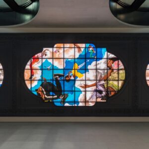 Kehinde Wiley Instagram - Kehinde Wiley, “Go,” 2020. Stained glass with aluminum frame, gypsum molding, steel structure, and LED light panel.

Artist Kehinde Wiley’s site-specific stained-glass installation restages the grandeur of 18th century European ceiling frescoes. Working through the modern Black body, the artist reimagines breakdance at the intersection of the epic and the intimate to offer a nuanced perspective on art history and the broader evolution of culture.

On view beginning January 1, 2021 at Moynihan Train Hall 33rd Street Midblock Entrance Hall, New York.

© Kehinde Wiley. An original work of art commissioned by Empire State Development in partnership with @PublicArtFund for #MoynihanTrainHall Photographer: Nicholas Knight. Image courtesy of #KehindeWiley @SeanKellyNY #EmpireStateDevelopment and #PublicArtFund